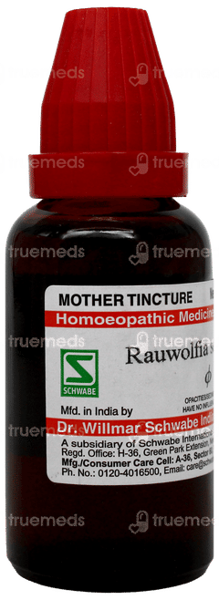 Dr Willmar Schwabe Rauwolfia Serpentina Q Mother Tincture 30ml